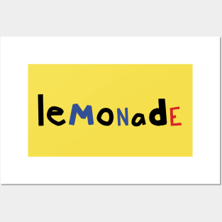 Typography Lemonade Posters and Art